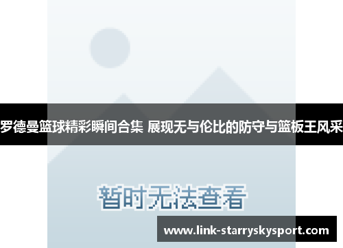 罗德曼篮球精彩瞬间合集 展现无与伦比的防守与篮板王风采